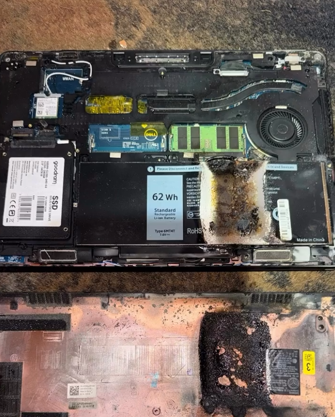 Laptop 10 năm tuổi bốc cháy khi chơi Red Dead Redemption 2 ở mức đồ họa cao nhất Cố chạy Red Dead Redemption 2 ở mức đồ họa cao nhất, chiếc laptop 10 năm tuổi của người dùng này bỗng bốc cháy dữ dội - Ảnh 2.